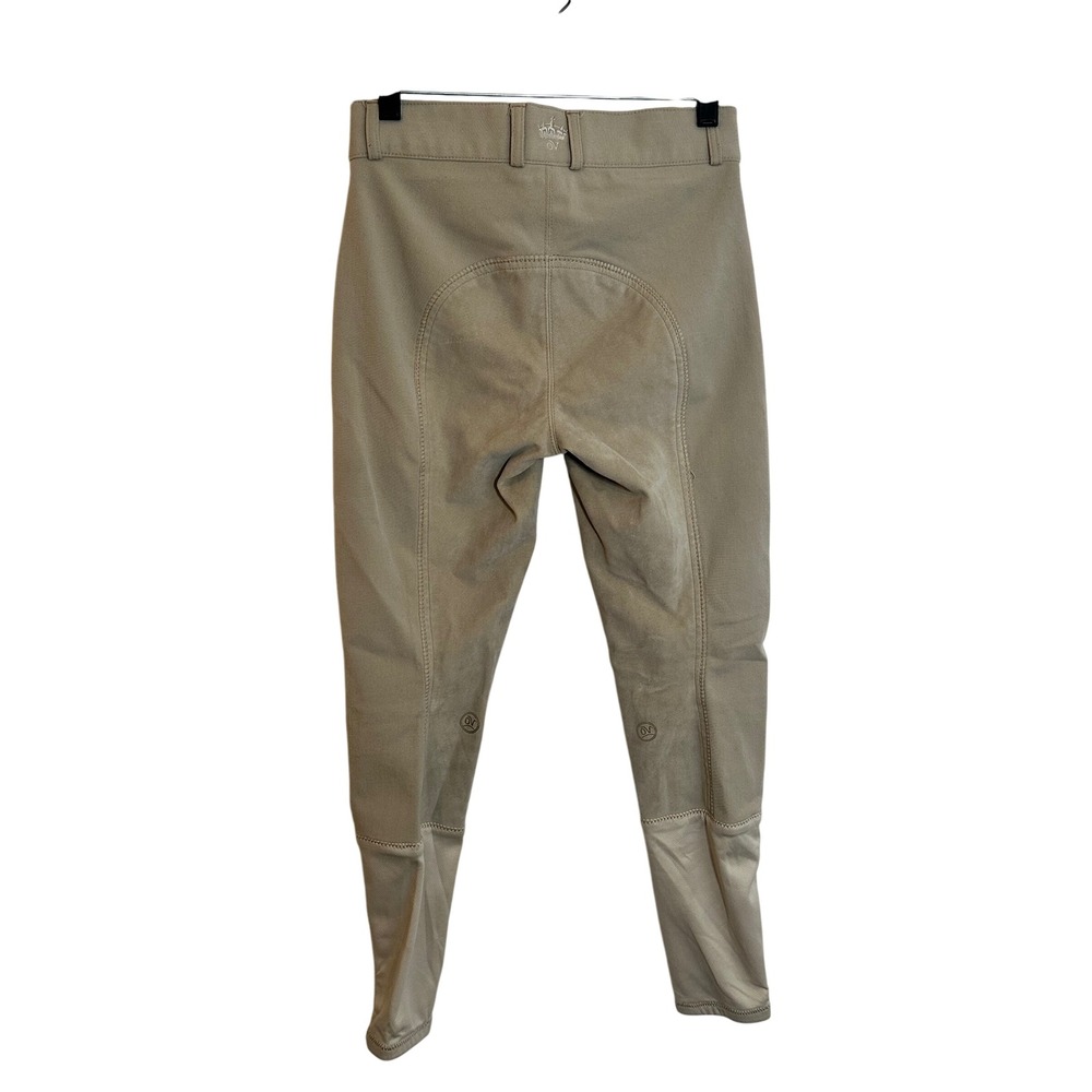 Ovation Full Seat Equestrian Riding Breeches Pants Size 28L Beige Horseback - Picture 2 of 10
